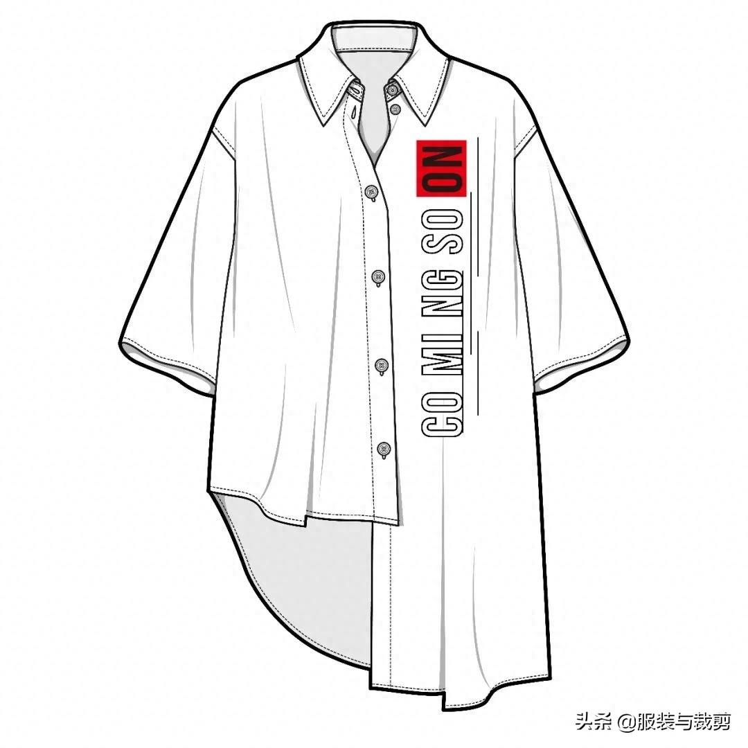 8款时尚服装设计线稿手绘图