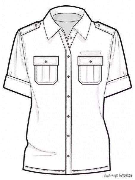 8款时尚服装设计线稿手绘图