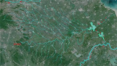 ​淮河流域（不含沂沭泗河）水系图